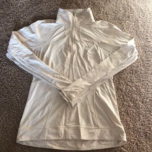 White Lululemon Zip Up, Size 10